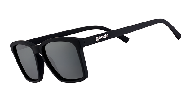 Small Square Black Sunglasses Standard Fit Non-slip No Bounce