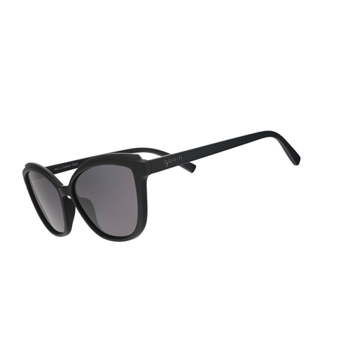 Black sunglasses with a white background
